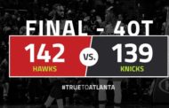 NBA 2016-17: nella notte NBA del 29 Gennaio gli Hawks vincono al 4 overtime