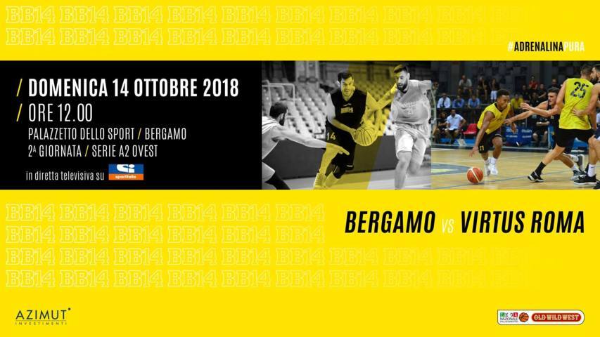 A2 Ovest Old Wild West 7^ giornata 2018-19: anticipo a Bergamo per l'Edilnol Biella che sfida la sorpresa Azimut Bergamo Basket