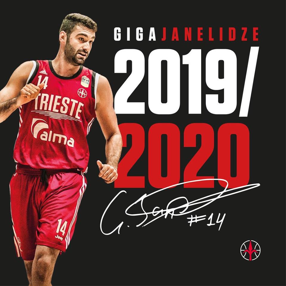 Legabasket LBA Mercato 2019-20: a Trieste si conferma Giga Janelidze e si muovono passi importanti per il nuovo assetto scoietario