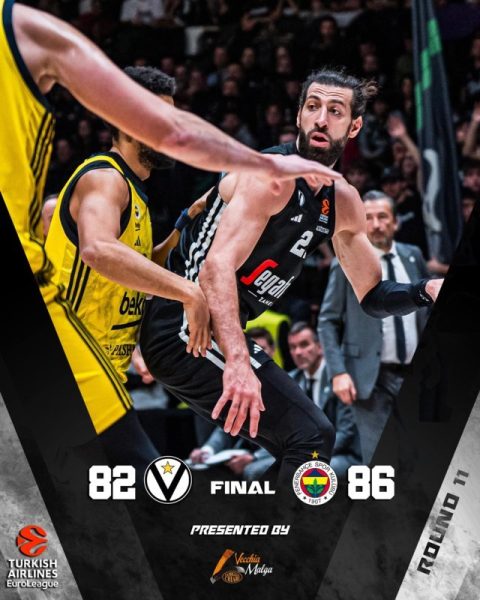 Euroleague #Round11 2024-25 Virtus Bologna vs Parigi post Fener